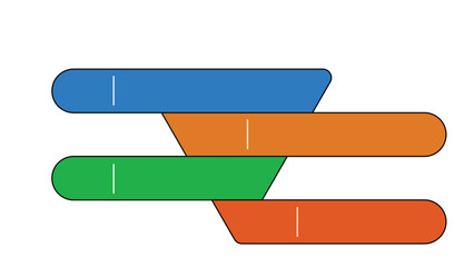 Fototapeta premium Funnel infographic presentation layout fully editable.