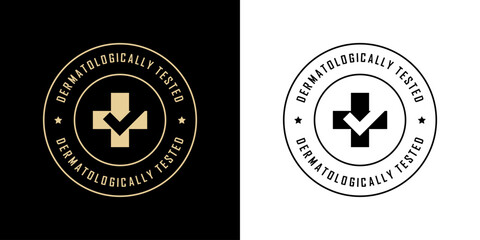 Dermatologicallly tested - vector icon for product labels. © Саша Мельник