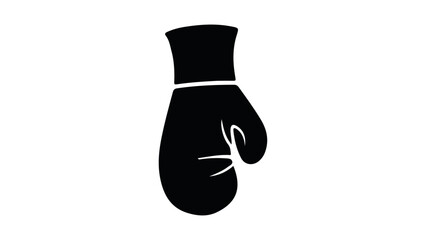 simple boxing glove shape illustration