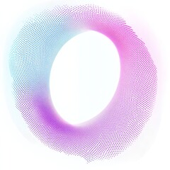 A thin, isolated white light circle is created in the air with white light particles.