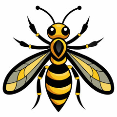 vector illustration of bee