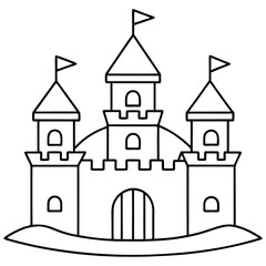 Castle surrounded by a moat