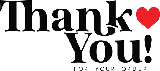 Thank You for Your Order. Elegant Thank You for Your Order Design with Stylish Graphics. Sophisticated Thank You for Your Purchase Image with Modern Elements. Chic Thank You for Your Order Graphic	