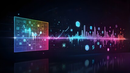 Fototapeta premium digital marketing background, digital marketing wallpaper