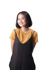 Asian Woman Wearing Casual Dress