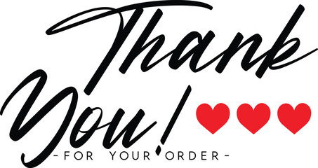 Thank You for Your Order. Elegant Thank You for Your Order Design with Stylish Graphics. Sophisticated Thank You for Your Purchase Image with Modern Elements. Chic Thank You for Your Order Graphic	