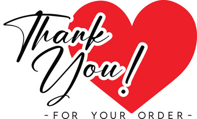 Thank You for Your Order. Elegant Thank You for Your Order Design with Stylish Graphics. Sophisticated Thank You for Your Purchase Image with Modern Elements. Chic Thank You for Your Order Graphic	