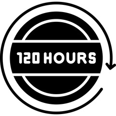 120 Hours Return Icon