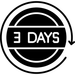 3 Days Return Icon