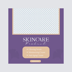Fototapeta premium skincare banner, spa web banner, beauty treatment flyer, skin care poster, beauty treatment template, beauty and spa template, spa salon web banner