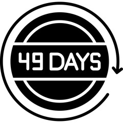 49 Days Return Icon