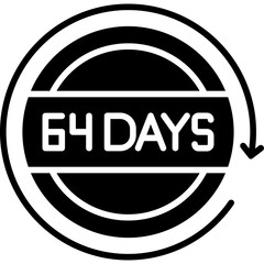 64 Days Return Icon