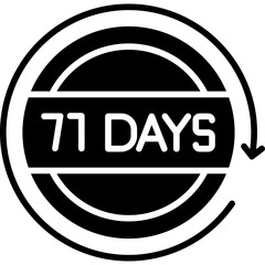 71 Days Return Icon