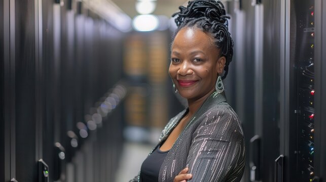 tech trailblazer black female cto in data center diversity in technology photography