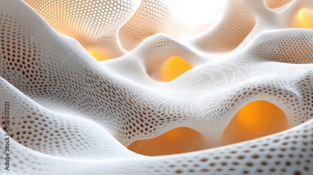 Aufkleber Abstract texture with a light background in 3D cartoon rendering