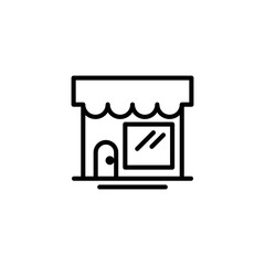 Icon Building Store or mall symbols editable file