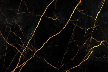 Black marble with gold veins