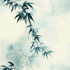 Obraz premium seamless watercolor floral primitive wallpaper