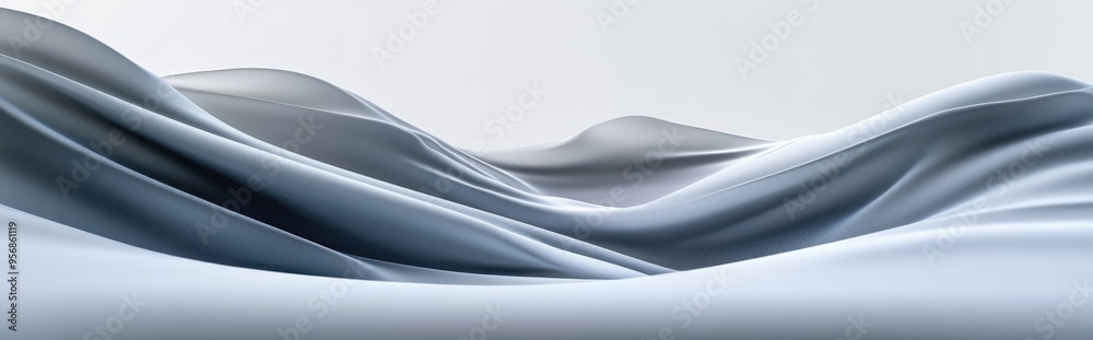 Poster 3d rendering of a soft grey gradient abstract background