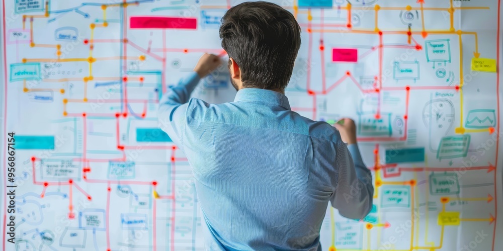 Poster A data architect designing a schema diagram for a large-scale data warehouse, ensuring optimal data organization