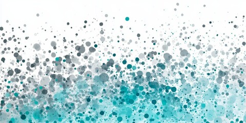Gray and turquoise speckled pattern on a white grunge background creating a vibrant texture
