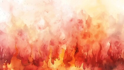 Watercolor Soft Pastel Background in Orange and Pink