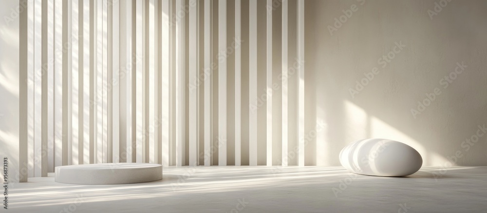 Poster elegant minimalist backdrop 3d illustration 3d rendering