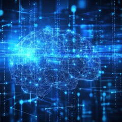 Fototapeta premium Digital Brain Network