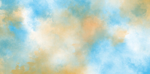 Colorful and acrylic Rainbow color watercolor grunge texture background, pastel watercolor paper textured illustration with splashes, Creative paint gradients multicolor watercolor background.