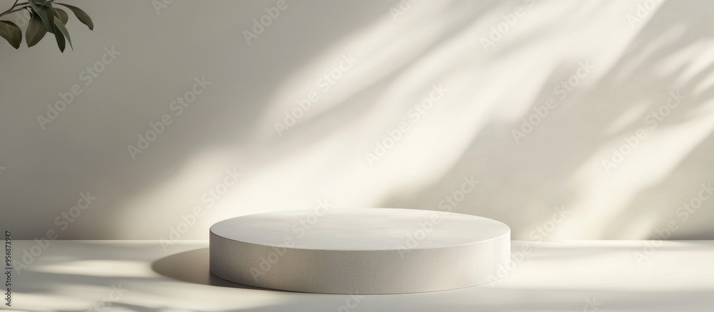 Poster minimalistic clean product pedestal abstract concept empty space mockup scene 3d render