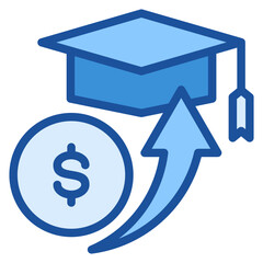 Tuition Blue Icon