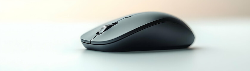 Mouse and Navigate text isolated on white background concept as Camera movement Zoom into the mouse and text. Scene Isolated white background with sleek and modern design elements. Detail Highlight th