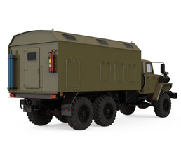Obraz premium Military Truck Isolated