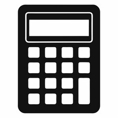 Calculator Black silhouette