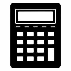 Calculator Black silhouette