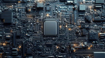 Fototapeta premium Advanced Circuit Board Architecture