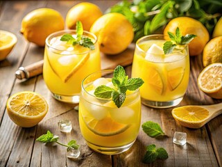 Bright citrus cocktails vibrant sunny yellow sunshine color mood carefree playful style