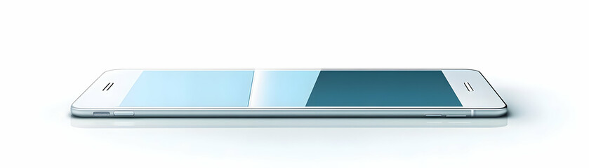 Smartphone and Tablet Isolated Vector concept as A clean isolated vector image of a smartphone and tablet representing mobile learning in online education. The design is set on a white background maki