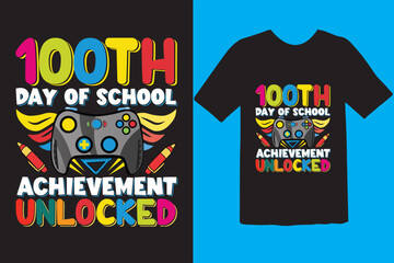 Back to School T-shirt Design, First day of school shirt, , Funny Teacher or Student Shirt, Last Day of School, 100 Magical Days