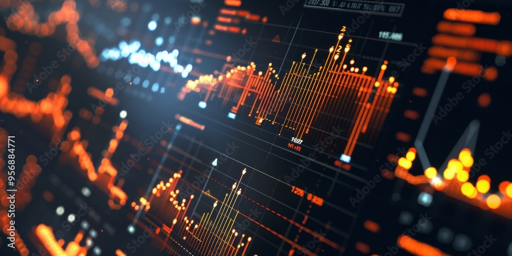 Aufkleber A data visualization tool displaying real-time updates and trends using dynamic data structures