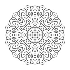 beautiful mandala art for coloring book, Vector Mandala design for henna and tattoo design