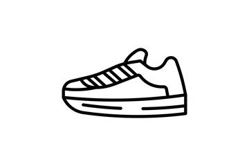 Sneakers icon. icon related to fashion. suitable for web site, app, user interfaces. line icon style