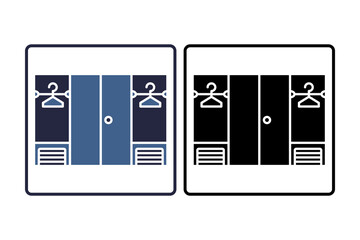 Wardrobe icon. icon related to fashion. suitable for web site, app, user interfaces. solid icon style