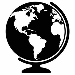 Globe Black silhouette