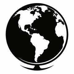 Globe Black silhouette