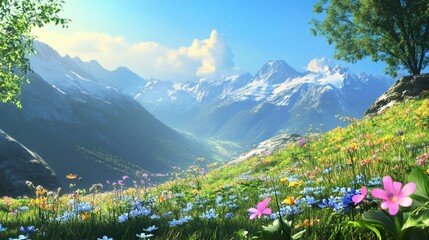 Mountain Meadow Wildflowers.