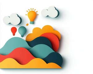 Cloud migration services, seamless transition, flat design illustration