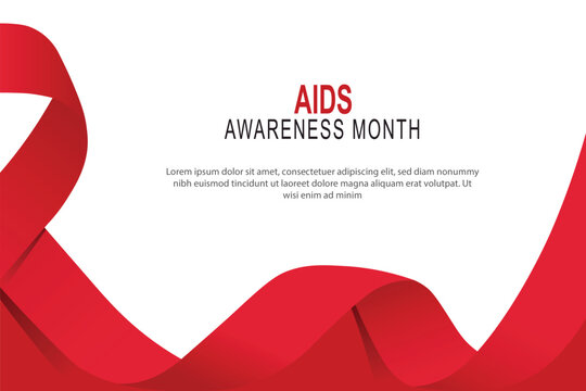 AIDS Awareness Month background.
