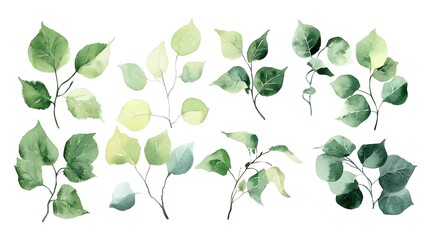 Obraz premium Vibrant Green Foliage and Leaves Forming Natural Background Design