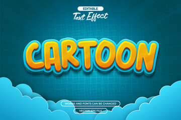Cartoon editable text effect
